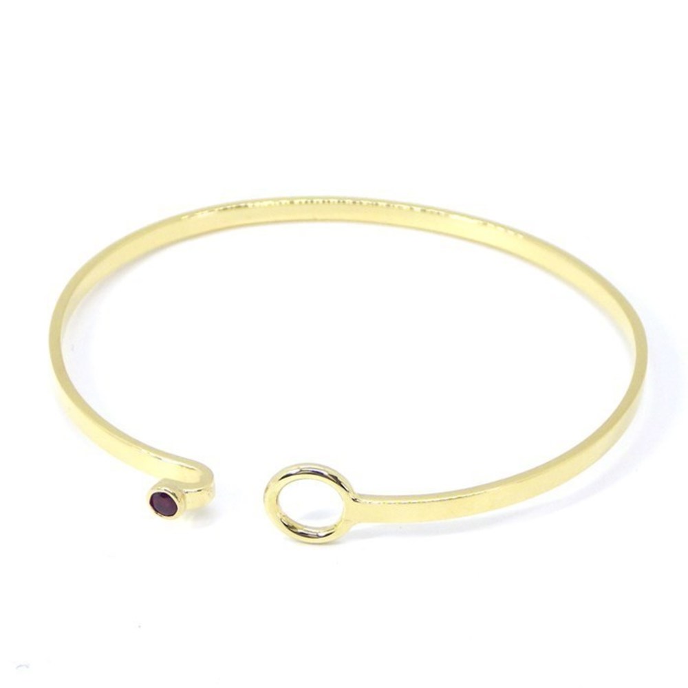 Tiffany Bangle Hook & Eye Ruby Yellow Gold - image 2